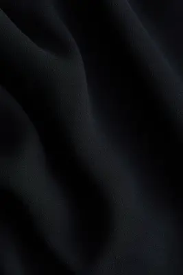 Robe à effet drapé avec col cheminée - Noir — photo 5