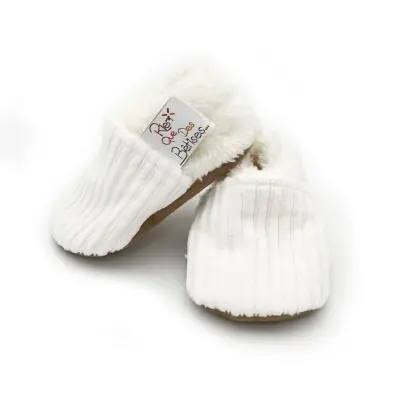 Chaussons bébé en velours (au choix) – Rien Que Des Bêtises — photo 2
