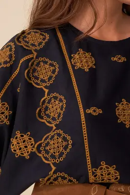 blouse scarlie marine — photo 2