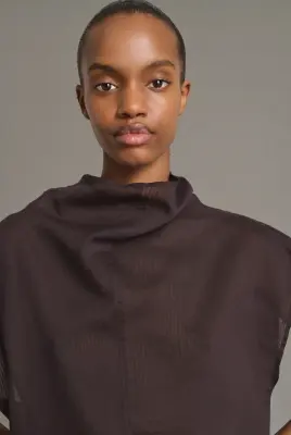 BLOUSE IZUMI FIGUE/MARRON — photo 3