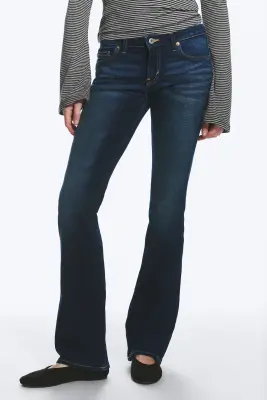 Jean bootcut skinny taille basse Luna - Storm Blue - Bleu foncé — photo 2
