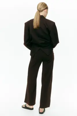 MAMA Pantalon large - Marron foncé — photo 2