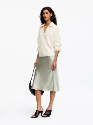 Pull en mélange de laine et d'alpaga - Blanc cassé — photo 3