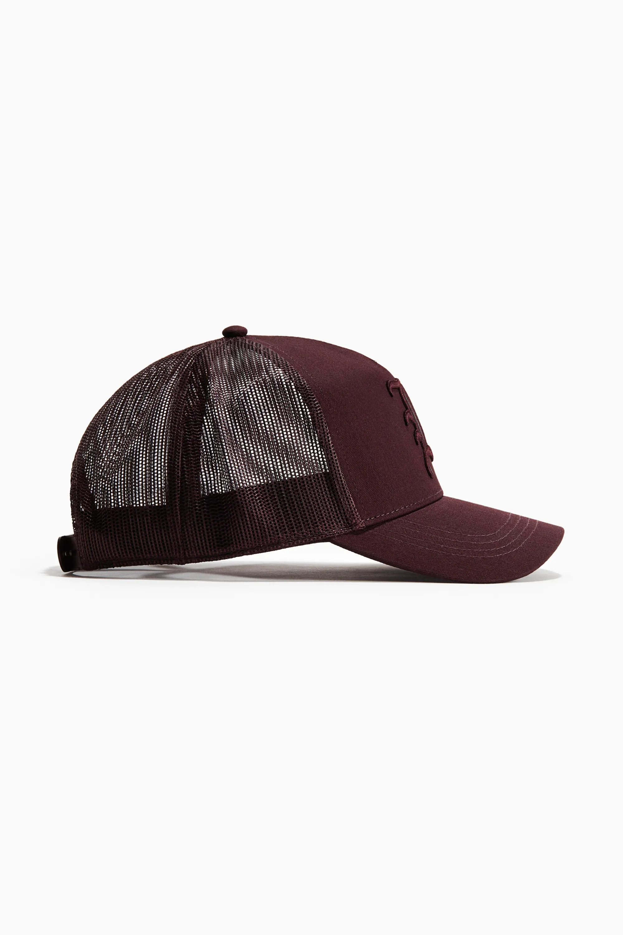 Casquette trucker avec motif - Violet prune foncé/R