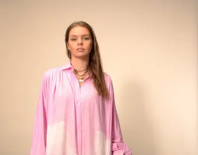 Robe Palm Pink V de Vinster. -40% — photo 3