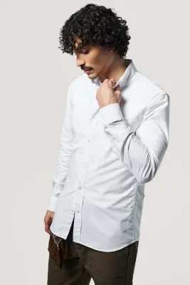 La chemise oxford - Blanc — photo 2