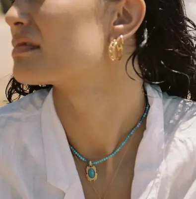 Nouveau ! ALHAJA Collier Turquoise — photo 5