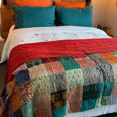 Plaid Patchwork Soie 2 — photo 4