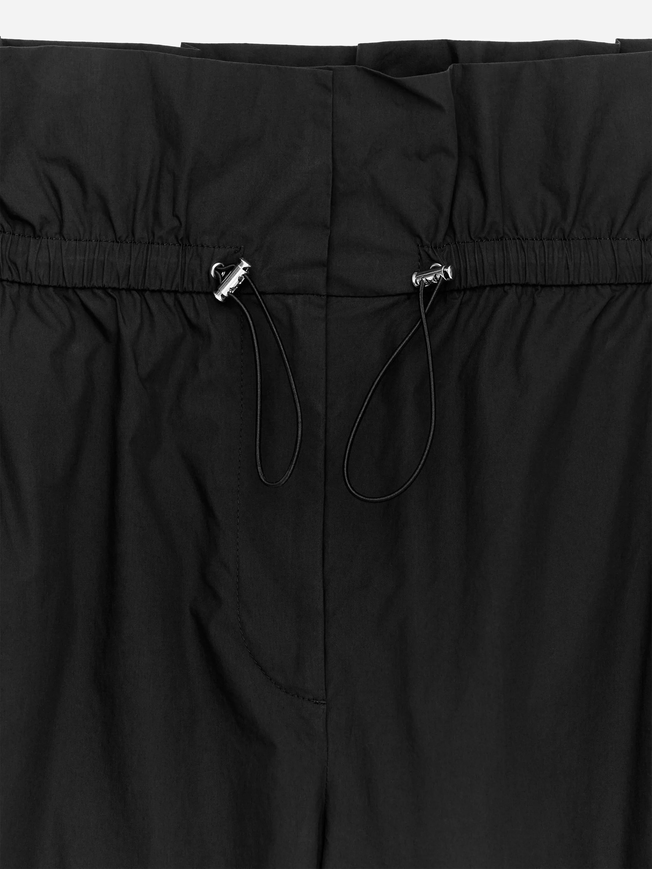 Pantalon taille haute paperbag - Noir