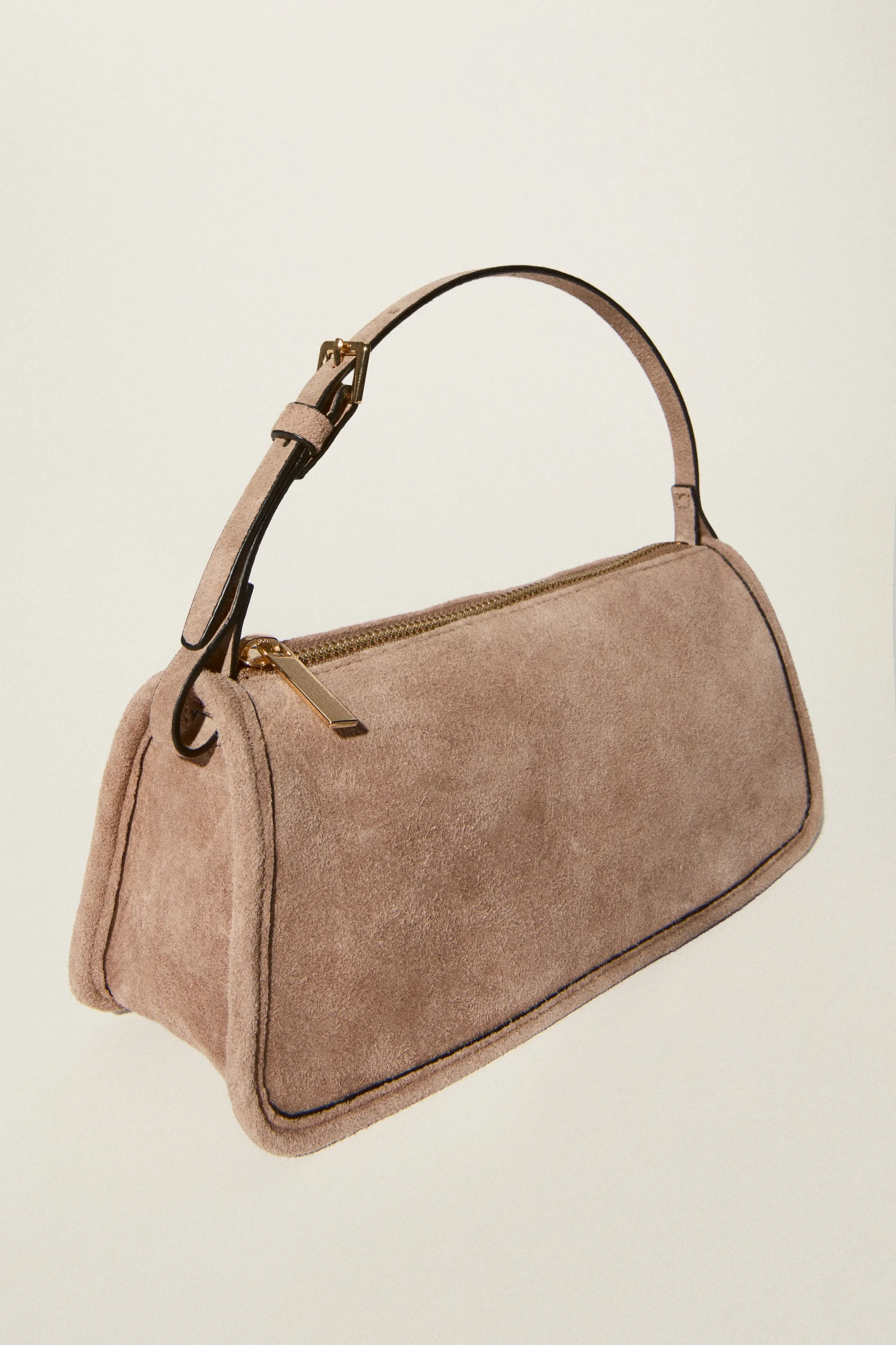 Sac à main en cuir - Taupe