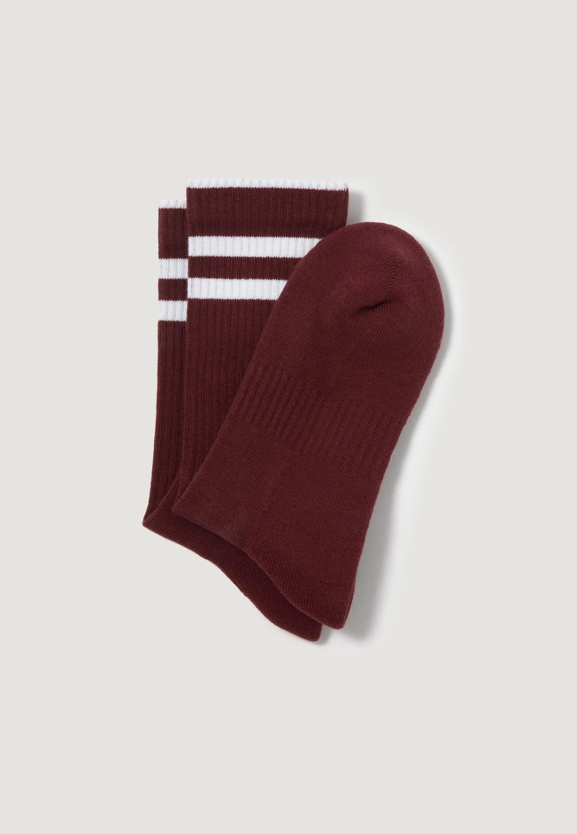 Les chaussettes côtelées - Bordeaux