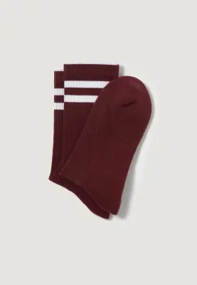 Les chaussettes côtelées - Bordeaux