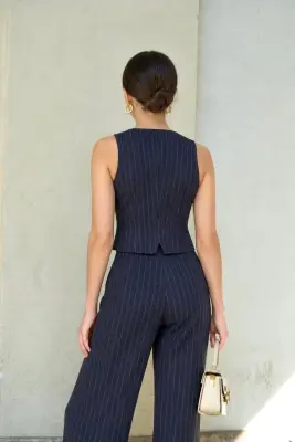 Adelia Striped Pants - Navy stripes — photo 8