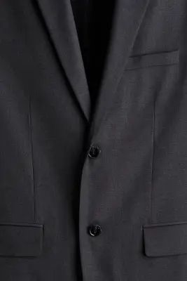 Veste Slim Fit - Gris foncé — photo 2