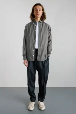 Chemise en flanelle - Gris — photo 2
