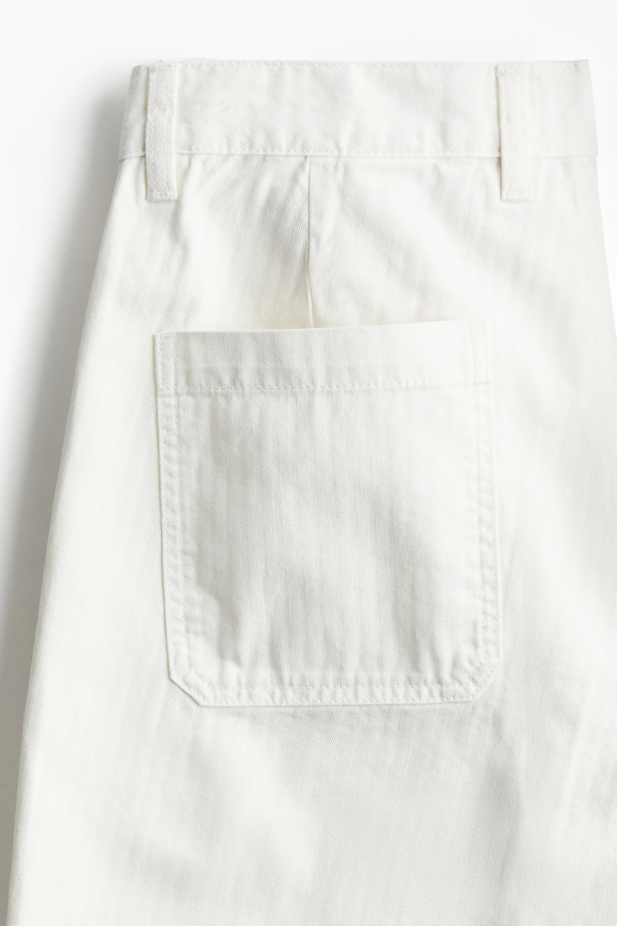 Pantalon Regular Fit en coton - Blanc