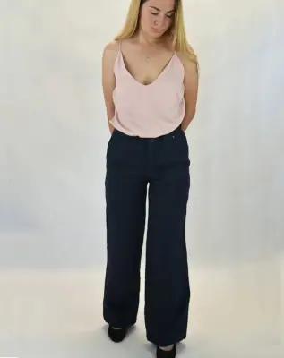 Pantalon Zhéa Lin Marine — photo 7