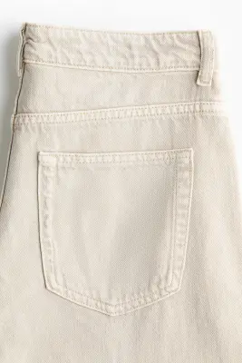 Baggy Regular Waist Jeans - Crème ancien — photo 5