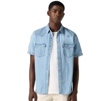 LEVIS CHEMISE CLASSIC WESTERN Bleu ciel — photo 1