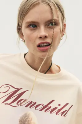 T-shirt oversize imprimé - Beige clair/Sabrina Carpenter — photo 2
