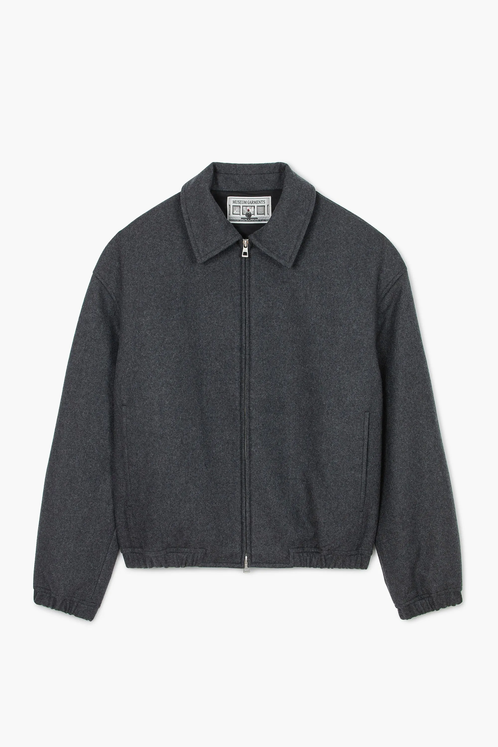 Exhibition Jacket - Flanelle de laine Gris Chiné