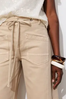 Pantalon large à oeillets — photo 5