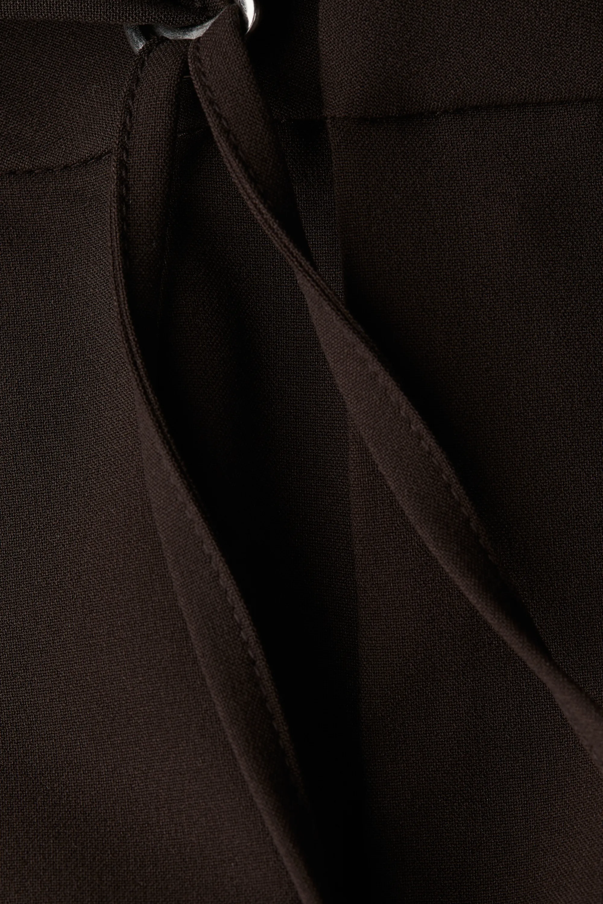 Pantalon chic avec ceinture - Marron foncé