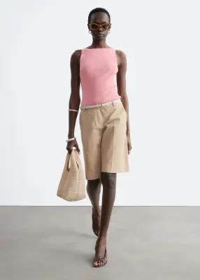 Débardeur côtelé - Rose — photo 1