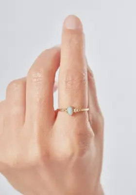 BAGUE LILA - Plaqué or 3 microns — photo 2
