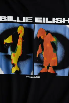 T-shirt oversize imprimé - Noir/Billie Eilish — photo 3