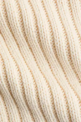 Pull en maille côtelée - Beige clair — photo 5