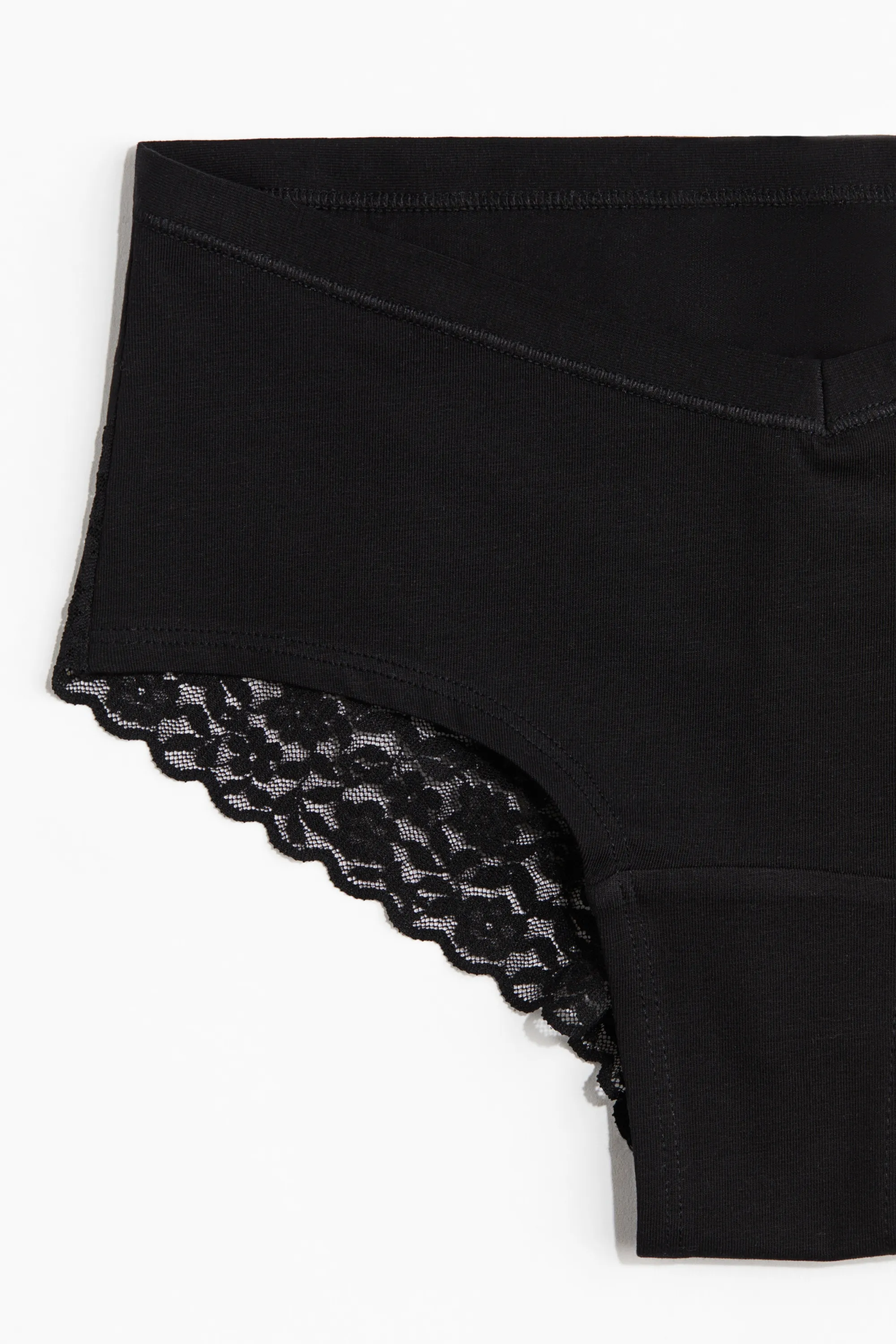 MAMA Lot de 5 culottes Hipster en coton - Noir