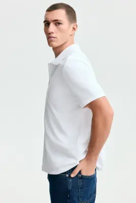 Polo Regular Fit - Blanc — photo 4