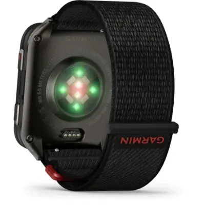 Garmin Venu X1 Noir fond titane Gray bracelet nylon ComfortFit noir 010-02980-02 — photo 4