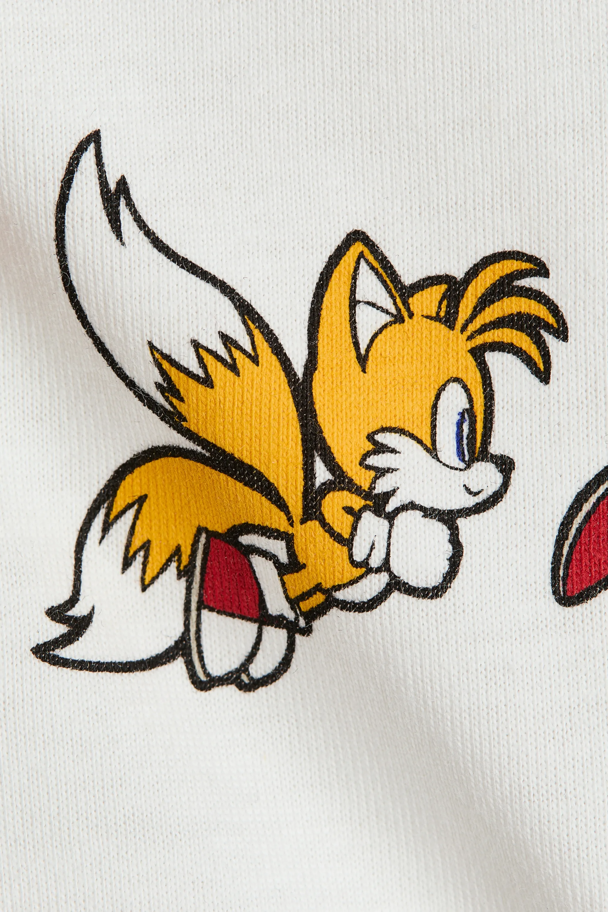 T-shirt en coton avec motif imprimé - Blanc/Sonic le Hérisson