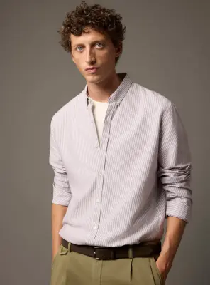 Chemise College White/Raisin — photo 1