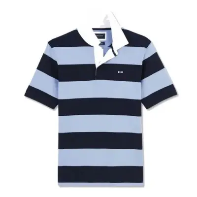 EDEN PARK POLO RAYE Bleu — photo 1