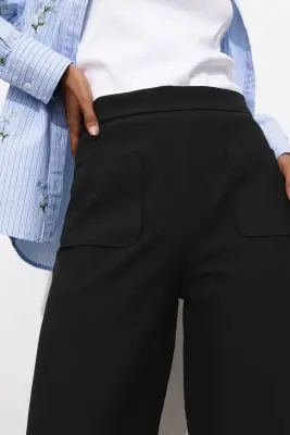 Pantalon large taille haute — photo 5