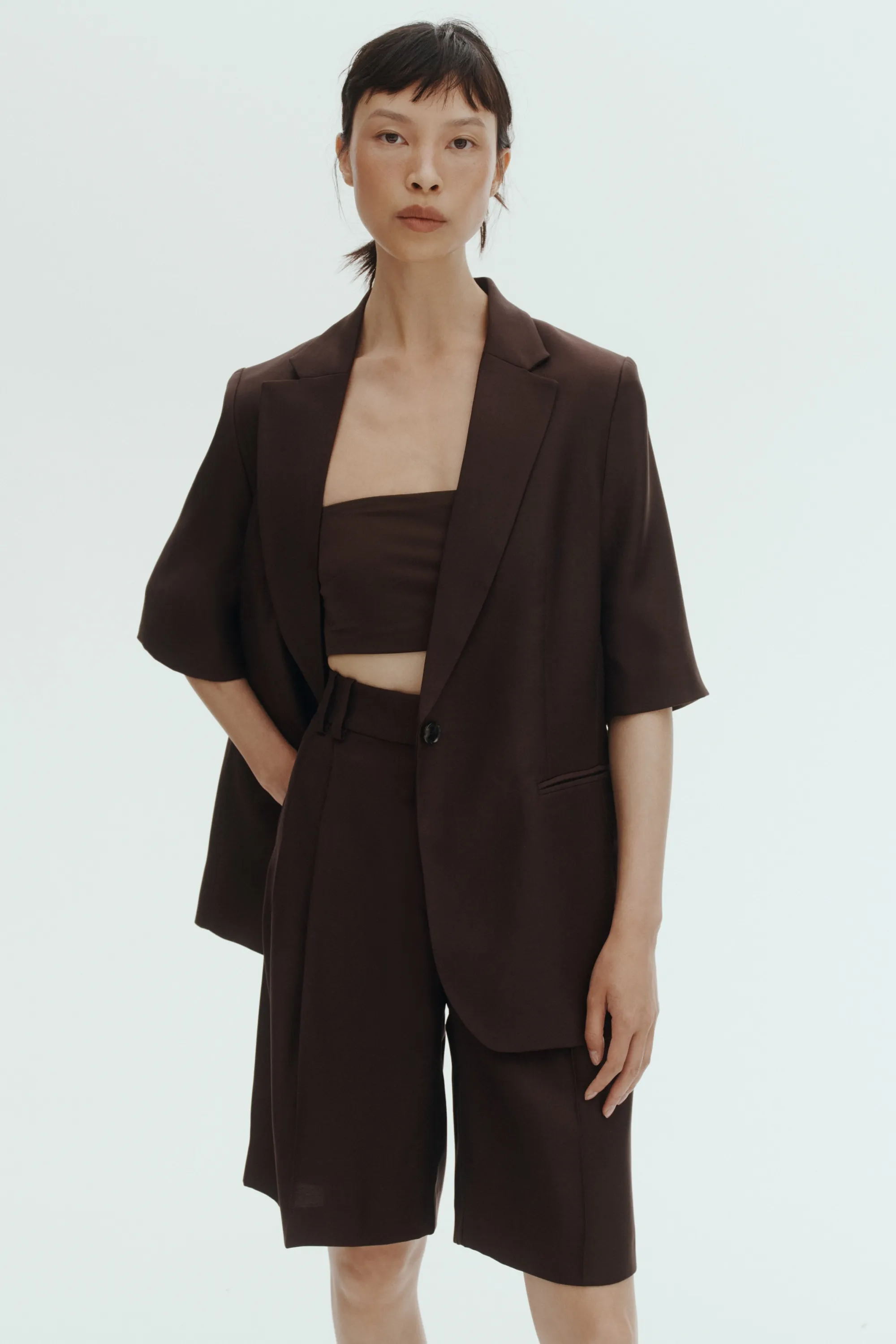 Short Bermuda chic - Marron foncé