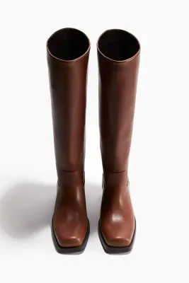 Bottes de style motard - Marron — photo 1