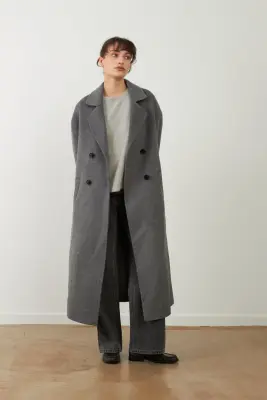 Orfeo – Manteau Leya Gris — photo 1