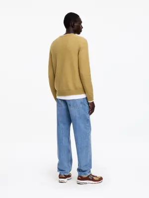 Pull en laine brossée - Jaune — photo 2