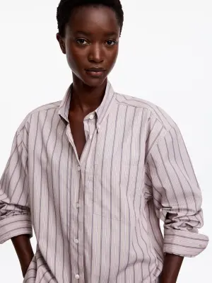 Chemise en coton - gris — photo 3