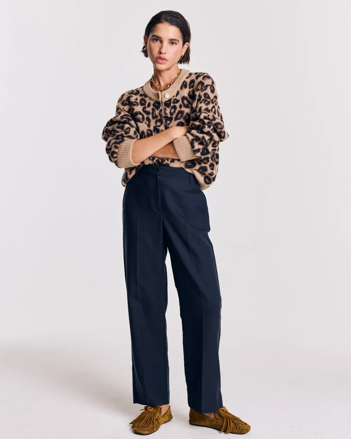 Pantalon Orlanda bleu marine