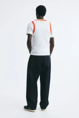 Débardeur Slim Fit en coton - Blanc — photo 4
