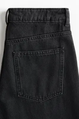 Barrel High Waist Jeans - Noir délavé — photo 4