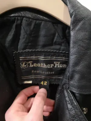 Veste en cuir noir Leather Men — photo 2