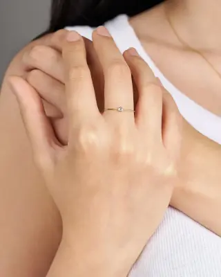BAGUE GIULIA - Or jaune 18 carats — photo 2