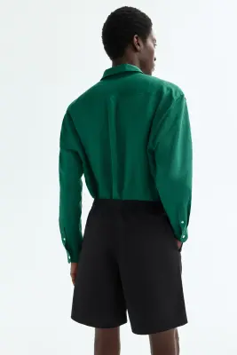 Short Relaxed Fit en coton - Noir — photo 4