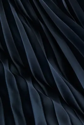 Jupe plissée - Bleu marine — photo 4